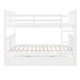 preview thumbnail 8 of 11, Maximized Space Wood Bunk Bed withTwin Size Trundle, Solid Construction, Safety Guaranteed,White