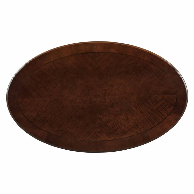 Vintage Oval Coffee Table with Drawer and Storage Shelf,for Living Room