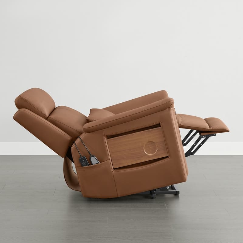 Spruce & Spring Power Lift Recliner Chair for Elderly with Foldable Tray Table and Massage