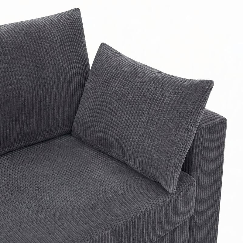 Coastal Haven Corduroy Sofa
