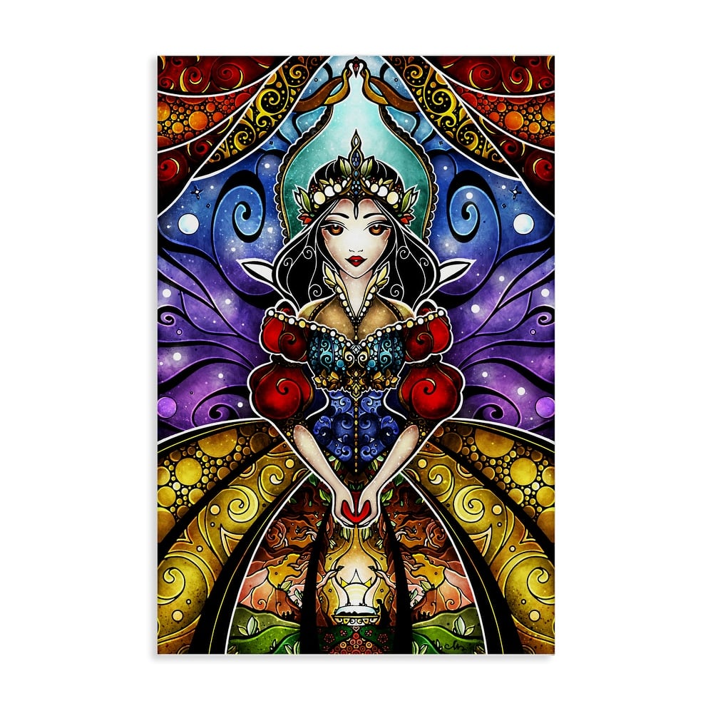 Stupell Nouveau Princess Portrait Canvas Wall Art Design By Mandie Manzano