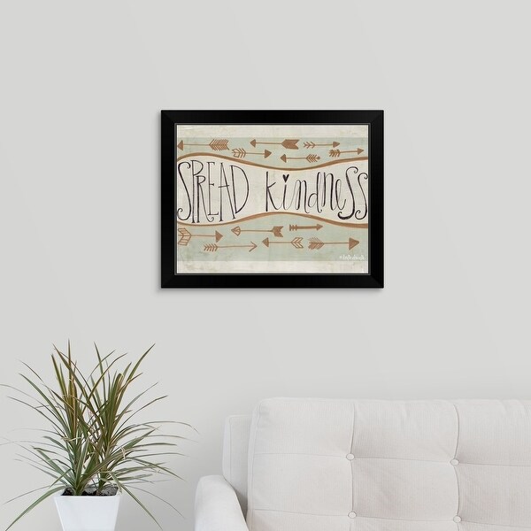 "Spread Kindness" Black Framed Print