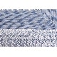 preview thumbnail 6 of 7, ECARPETGALLERY Braid weave Sienna Blue Wool Rug - 5'3 x 7'6
