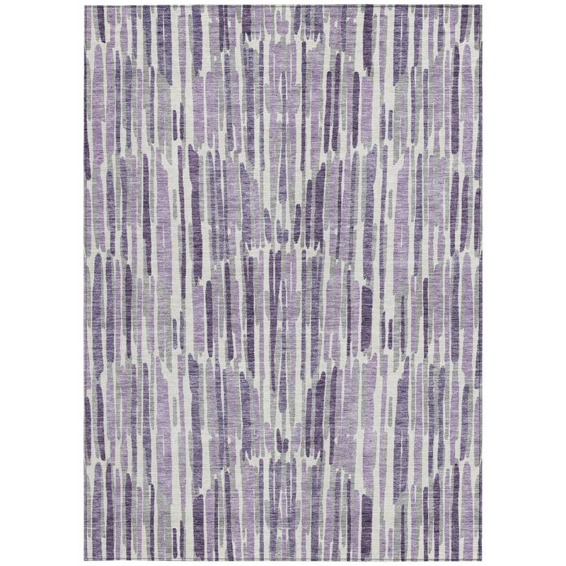 HomeRoots Abstract Transitional Rectangle Outdoor Rug