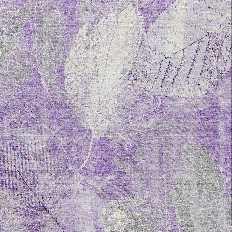 HomeRoots Floral Transitional Rectangle Outdoor Rug