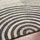 preview thumbnail 5 of 5, Sige Handmade Striped Modern Wool Area Rug