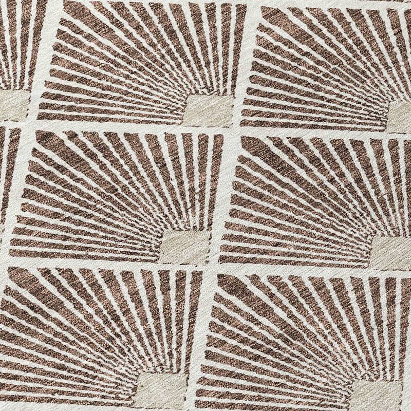 Machine Washable Indoor/ Outdoor Chantille Modern Shells Rug