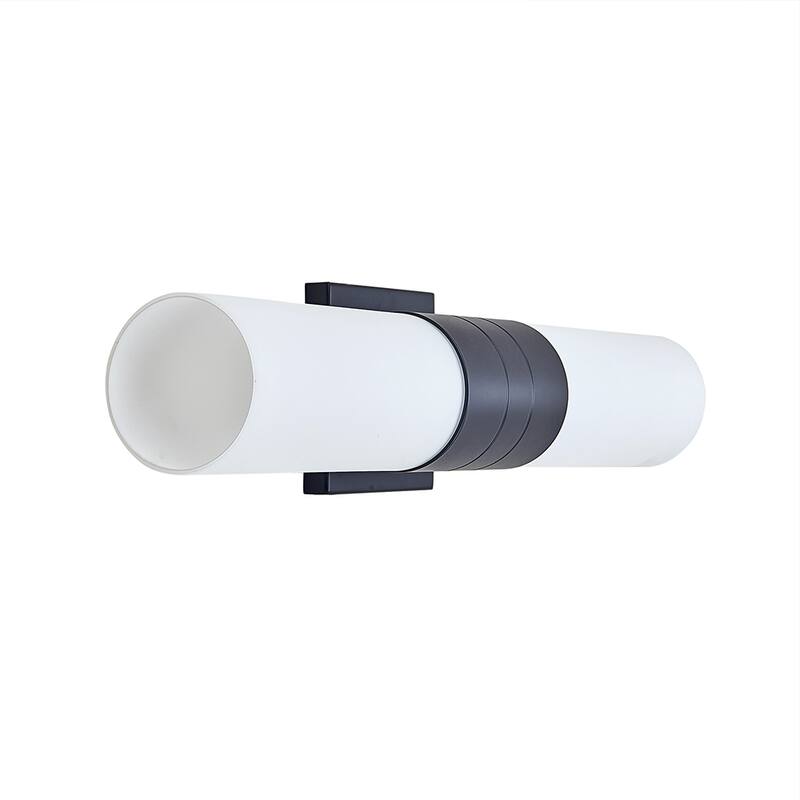 2 Light Bathroom Vanity Lighting with White Glass
