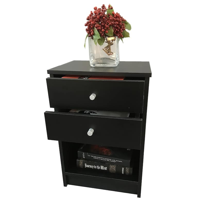 Round Handle NightStand with One Drawer