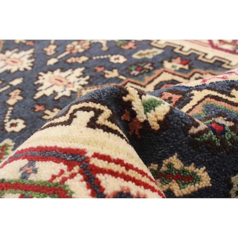 ECARPETGALLERY Hand-knotted Serapi Heritage Navy Wool Rug - 2'6 x 7'8