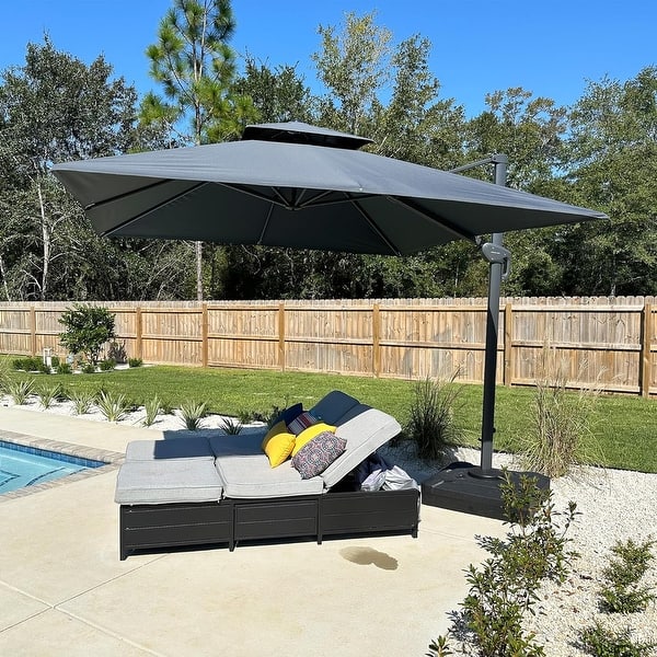 bay hill patio umbrella Treasure Garden  11 ft Octagonal Outdoor Patio Umbrella (High-Perform