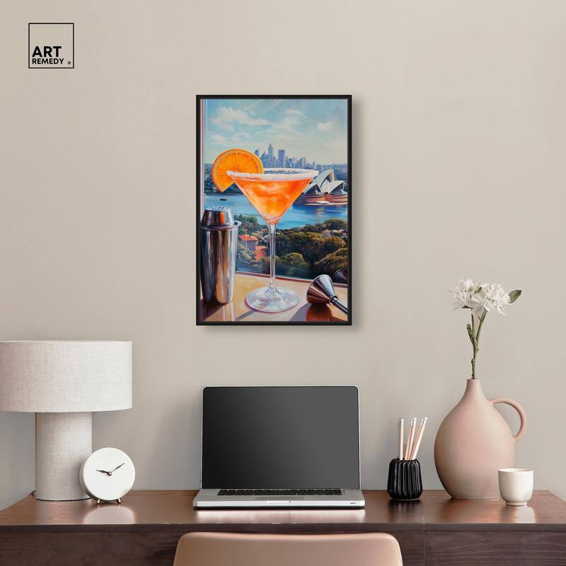 Classy Drink in Australia Canvas by Art Remedy
