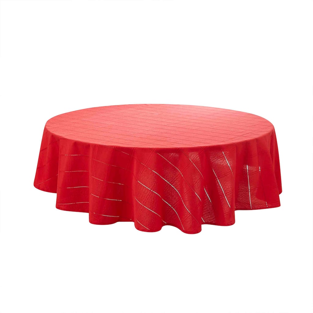 Izod Chadwick Red 70" Round Tablecloth
