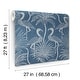 preview thumbnail 6 of 5, A-Street Prints Biscayne Navy Flamingo Beach Wallpaper