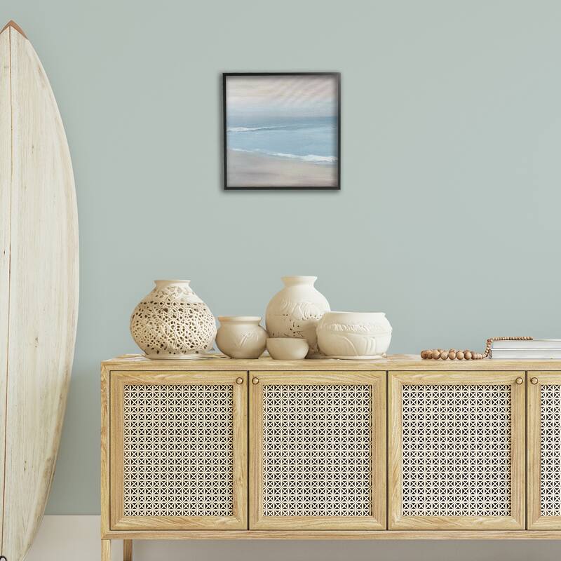 Stupell Coalescing Ocean & Shore Framed Giclee Art Design By Carol Robinson