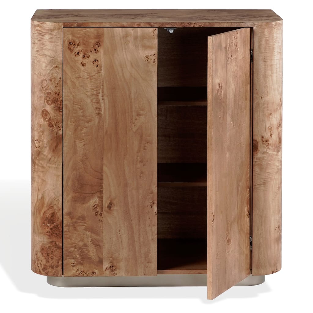 SAFAVIEH Couture Celestanno Burl Veneer Bar Cabinet - 34"W x 18"D x 35"H