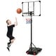 preview thumbnail 4 of 8, Basketball Hoop Height Adjustable Basketball System with Wheels and Fillable Base - 30" x 23" x 90"