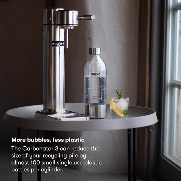 Carbonator III Premium Carbonator-Sparkling & Seltzer Water Maker-Soda Maker with PET Bottle (Stainless Steel) - Bed Bath & Beyond
