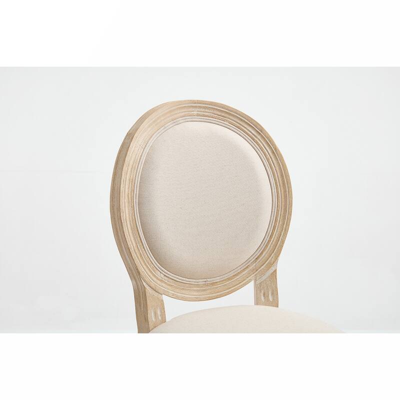 2PCS Cotton Linen Counter Height Dining Chair