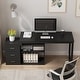preview thumbnail 36 of 62, L-shaped executive desk With 3 Drawers for Home and Office