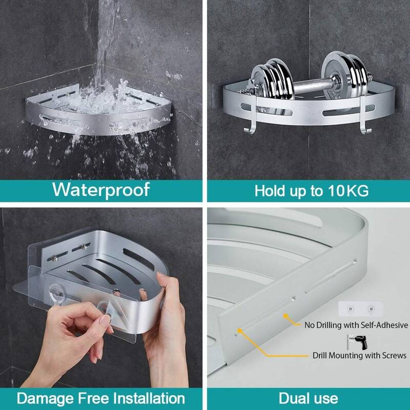 Adhesive Corner Shelf