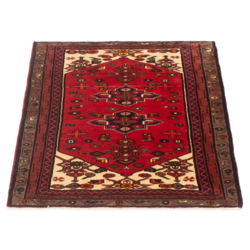 ECARPETGALLERY Hand-knotted Andelz Red Wool Rug - 3'4 x 4'7