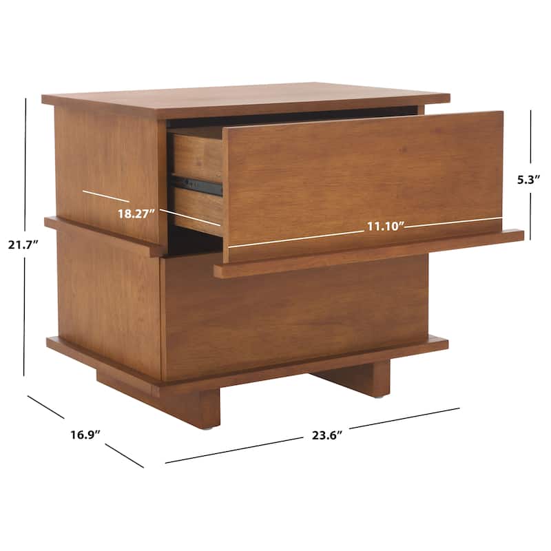 SAFAVIEH Moesha 2-Drawer Nightstand