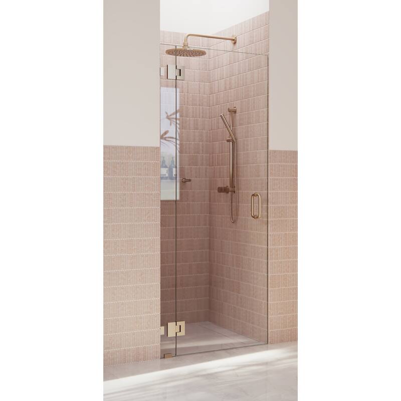 Glass Warehouse 78" x 30.5" Frameless Shower Door - Glass Hinge