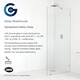 Glass Warehouse 78" x 34" Frameless Shower Door - Single Fixed Panel