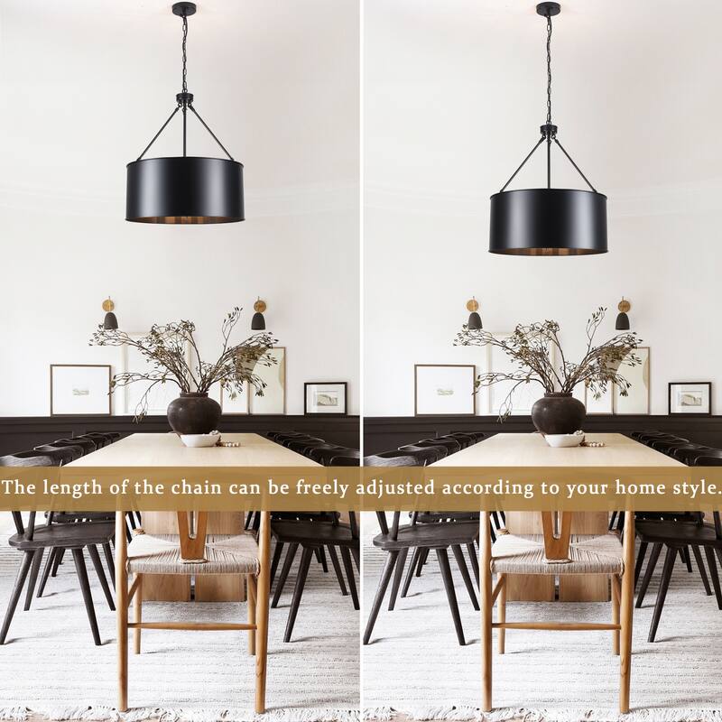 5-Light 20.78 in. Industrial Chandelier for Kitchen Living Room