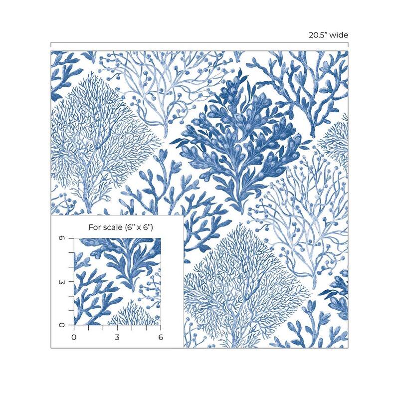 NextWall Seaweed Peel and Stick Wallpaper