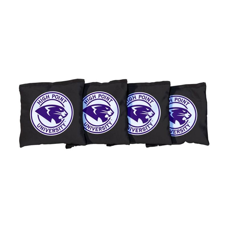 High Point University Black Cornhole Bags - Corn Filled