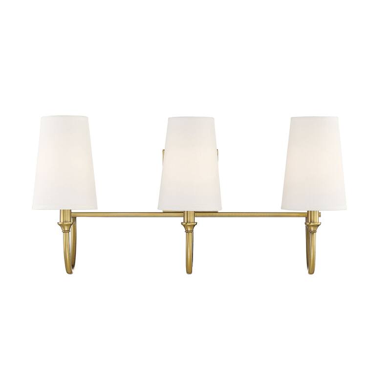 Savoy House Cameron 3 Light 24" Wide Bathroom Vanity Light - Warm Brass