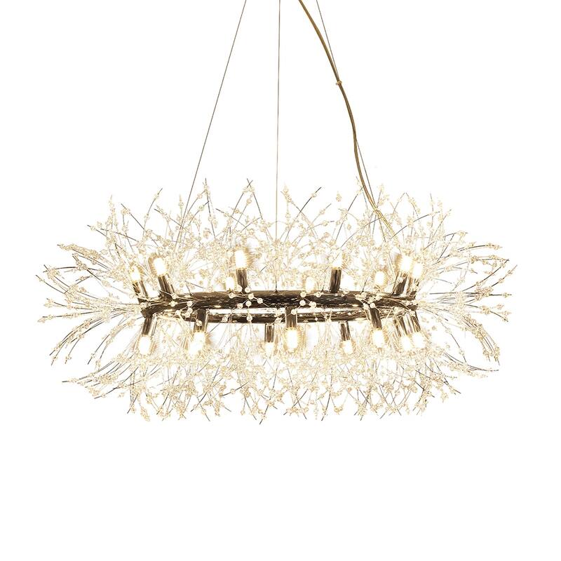 12/20-Light Modern Firework Dandelion Crystal Chandelier(Bulb Included)