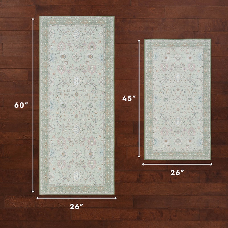 Laura Ashley Imagine Printed Chenille Washable Non-Slip Rugs