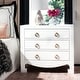 preview thumbnail 3 of 11, SAFAVIEH Dion 3 Drawer Chest - White / Gold