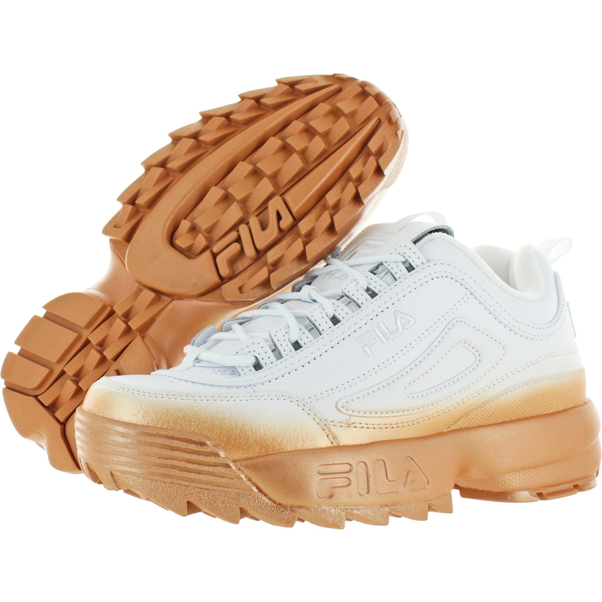 ombre lace up chunky sneakers