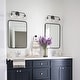 preview thumbnail 13 of 20, Olia Modern Farmhouse Black Bathroom Vanity Light Linear Dimmable Glass Wall Sconces