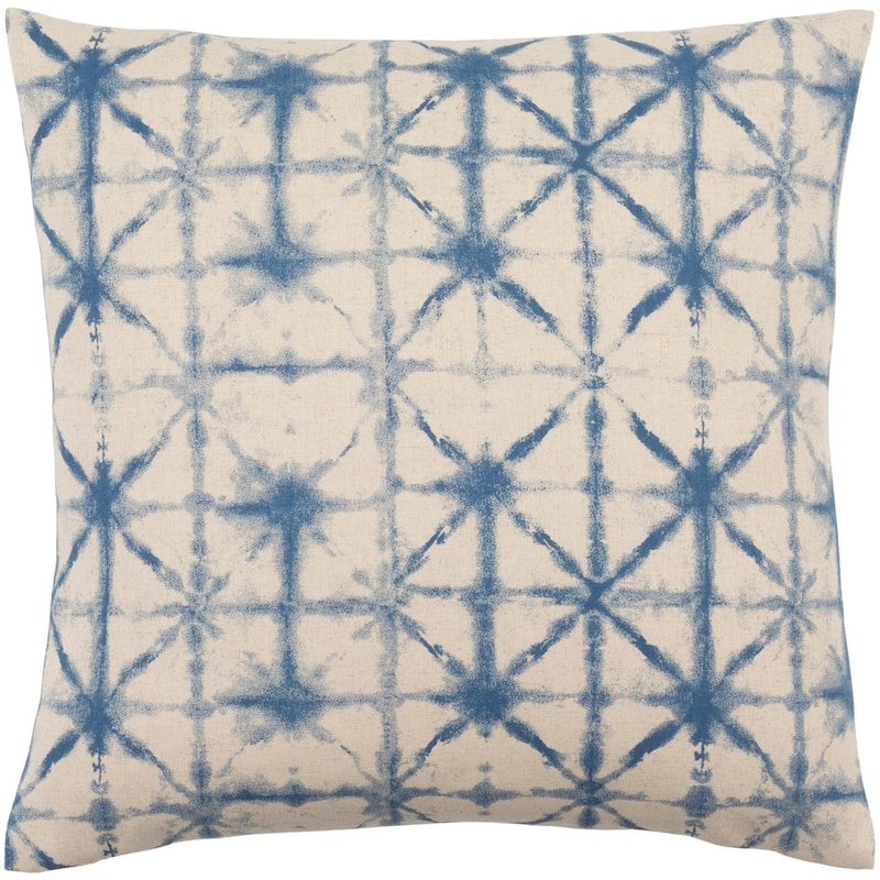 Artistic Weavers Decorative Pali 18-inch Throw Pillow - 22"H x 22"W - Polyester - Blue/Beige