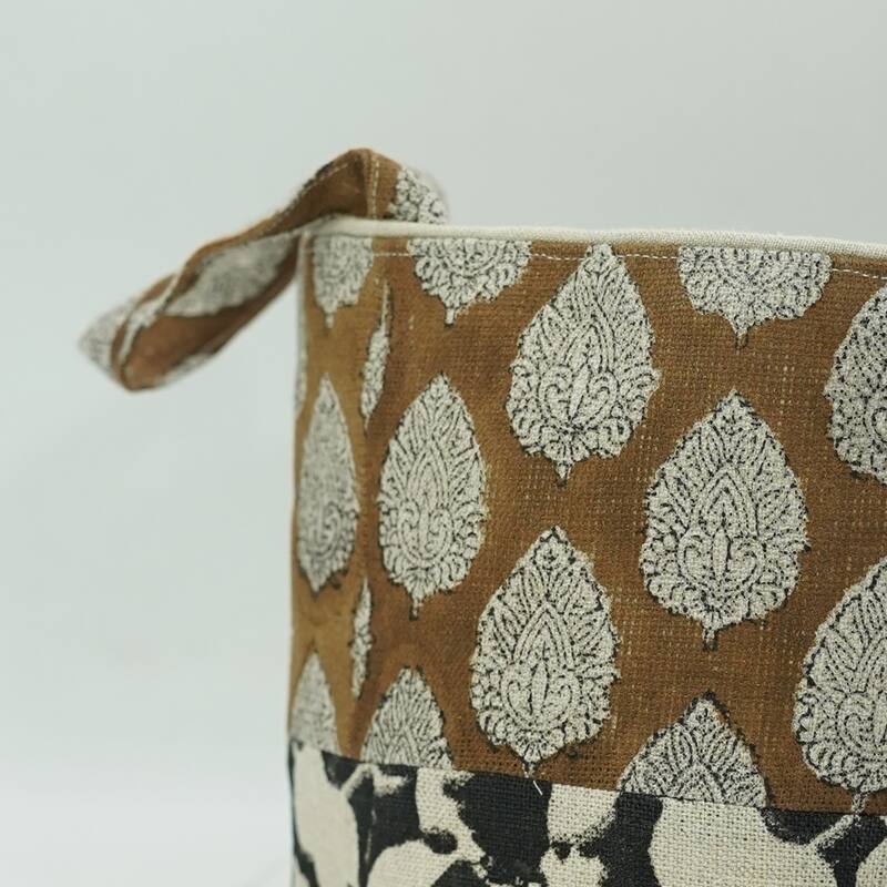 Fabdivine Handmade Floral Room Décor Nursery Storage Basket