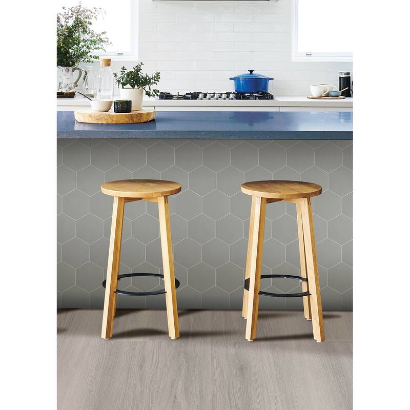 Hexagon Grey Peel and Stick Luxury Wall Tiles