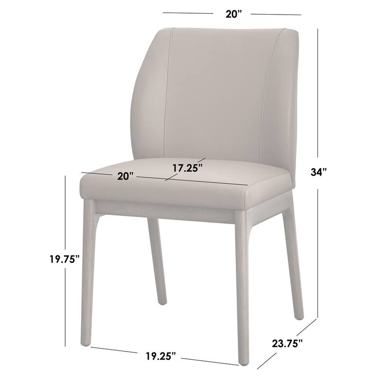 Lifestorey Lisbon Leather Dining Set