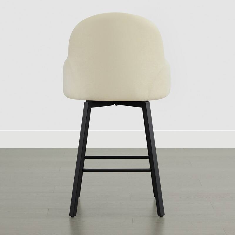Spruce & Spring Amari Swivel Upholstered Counter Bar Stool with Thickened Cushion