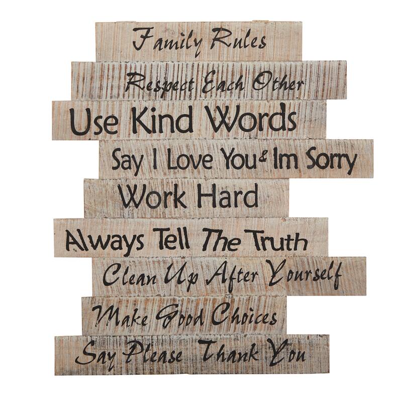 25" Farmhouse Wood Inspirational Wall Art Decor - 25