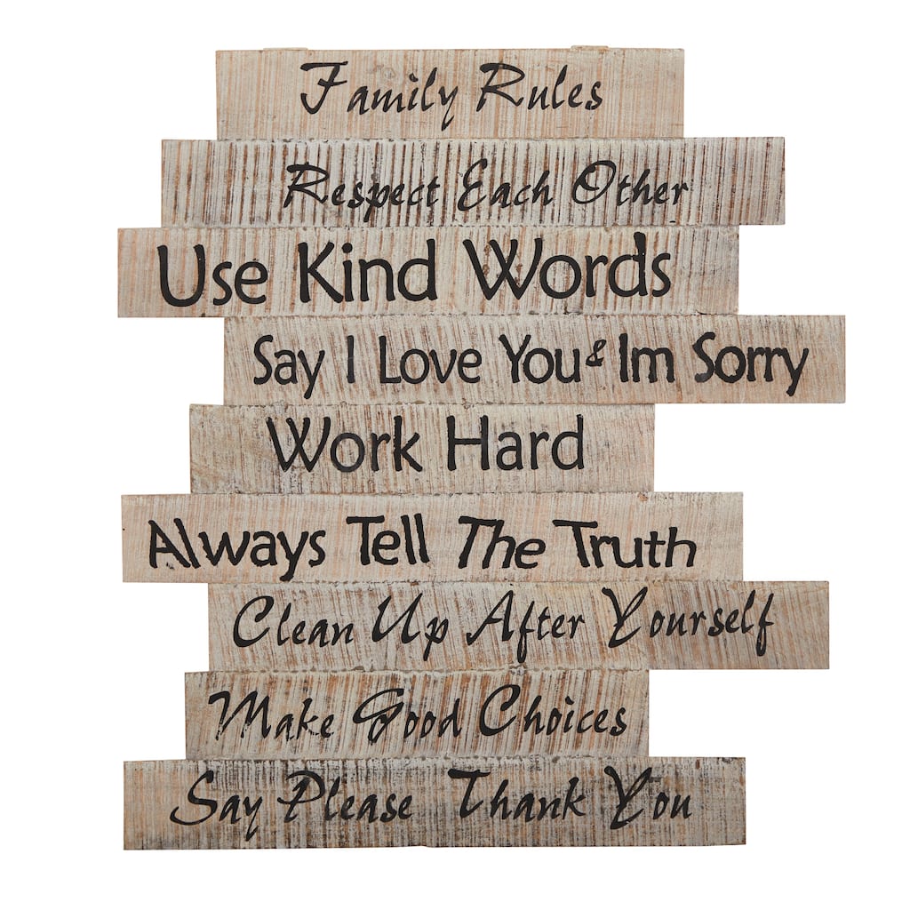 25" Farmhouse Wood Inspirational Wall Art Decor - 25