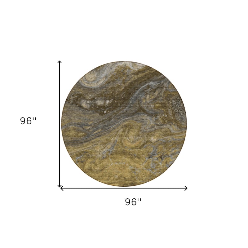 HomeRoots Abstract Transitional Rectangle Outdoor Rug