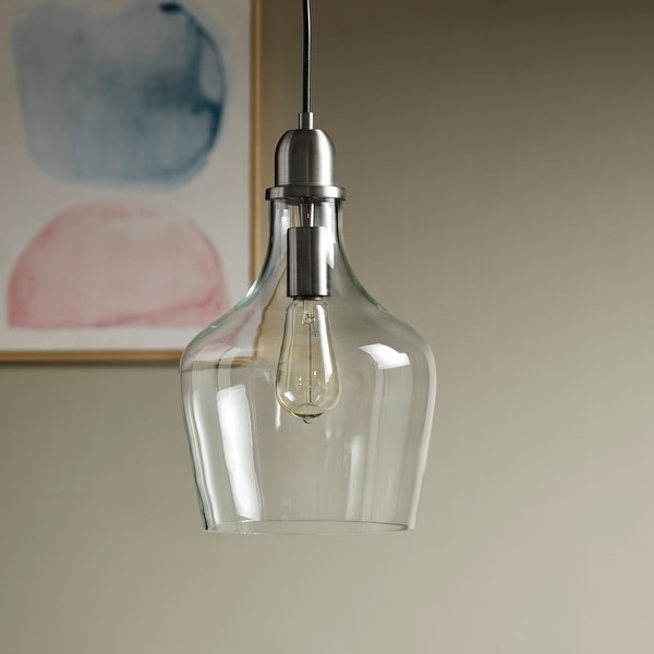 INK IVY Auburn Bell Shaped Hanging Glass Pendant Light On Sale Bed Bath Beyond 17292442