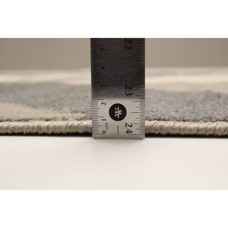 ECARPETGALLERY Machine Woven Bianca Grey Area Rug