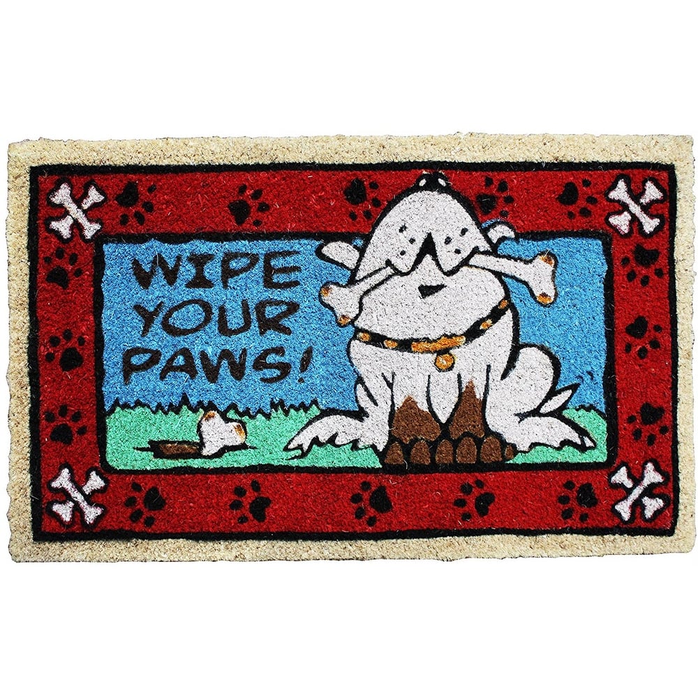 J&M Tuffridge Wipe Your Paws Rubber Coir 18x30