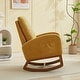 preview thumbnail 12 of 75, Upholstered Rocking Chair Nursery Chair with High Back and Side Pocket